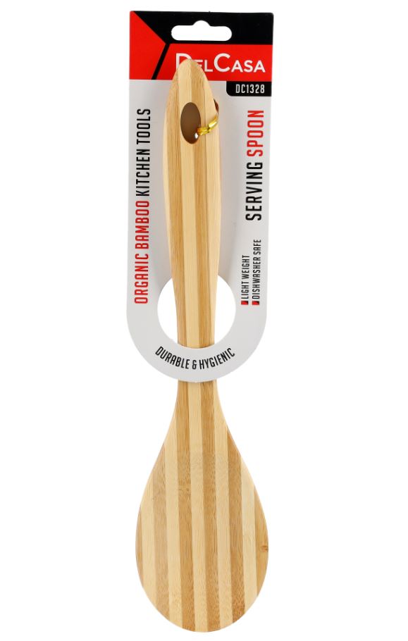 Bamboo Serving Spoon-DELCASA-MODEL-DC1328