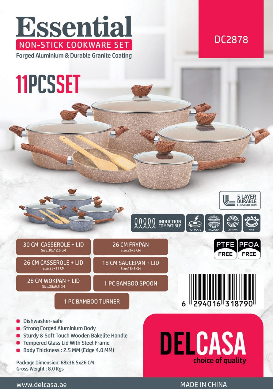 11-Piece Non-Stick Cookware Set