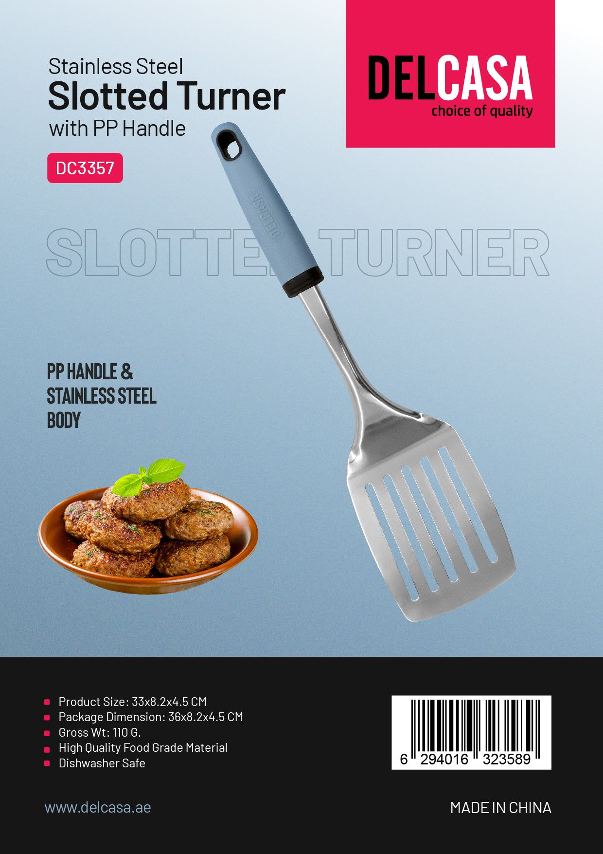 Stainless Steel Slotted Turner