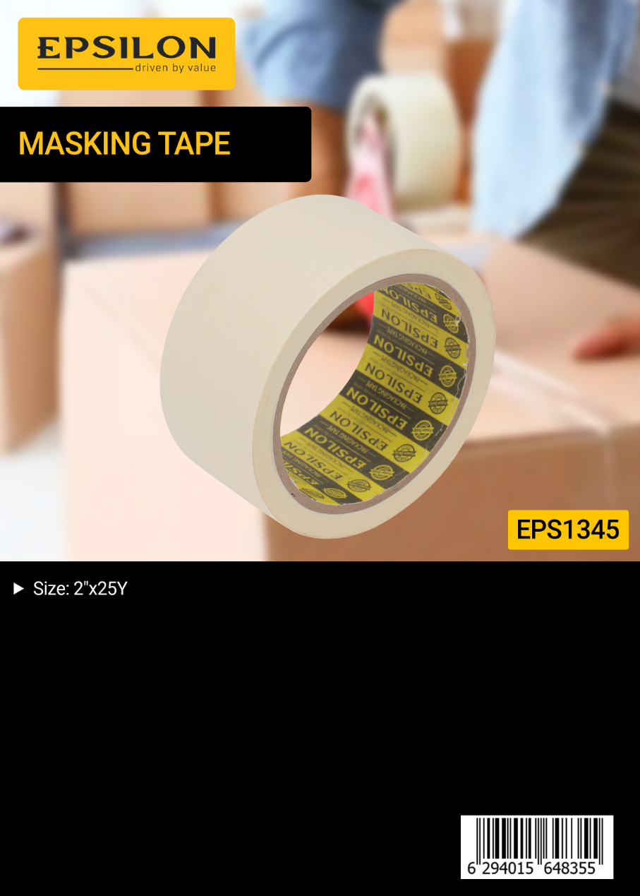 شريط ورق أبيض 2 بوصة × 25 ياردة 1 × 144