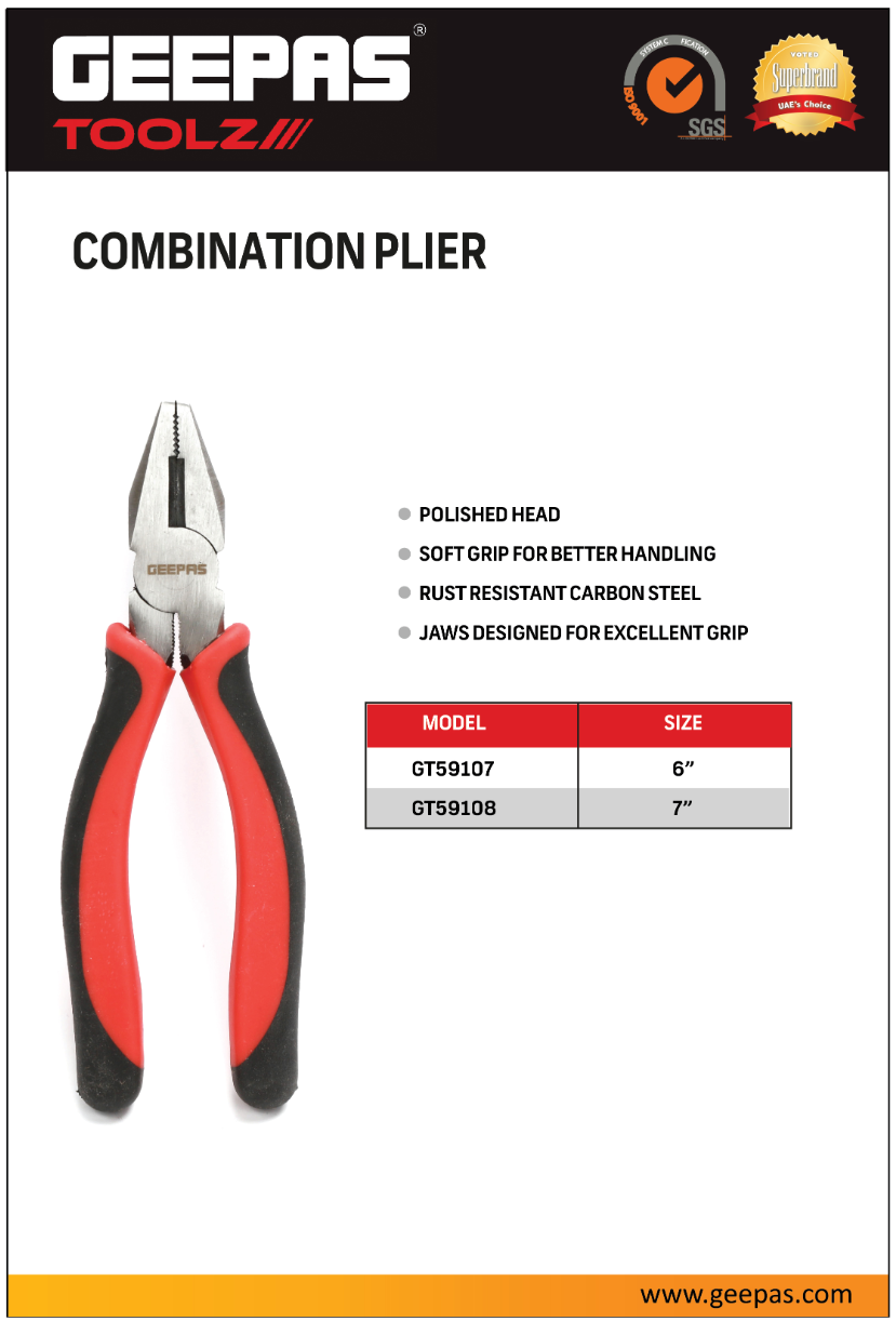 Combination Plier 7" 1x50