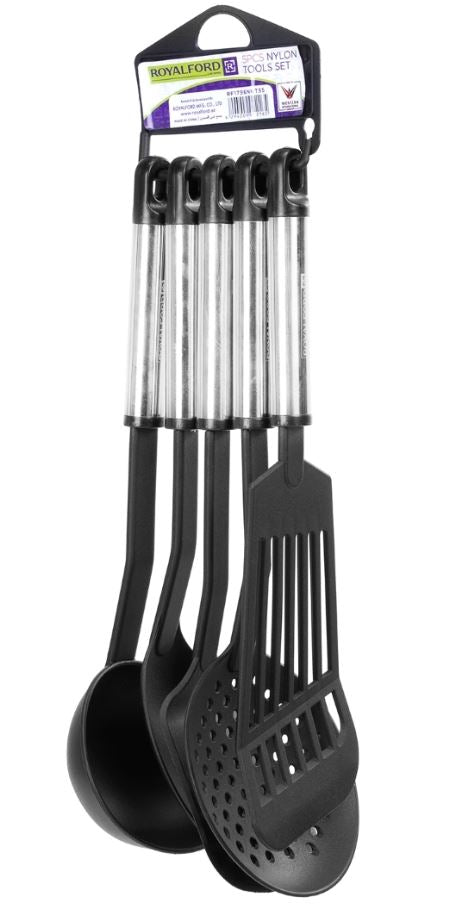 مجموعة أدوات مطبخ من النايلون مكونة من 5 قطع مقاس 1×36