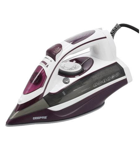 Ceramic Steam Iron/400 ml Tank/3000W-GEEPAS-MODEL-GSI24025