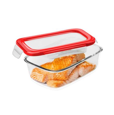 Rectangular Glass Air Tight Container 0.6L-DELCASA-MODEL-DC1428