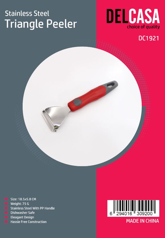 مقشرة مثلثة من الفولاذ المقاوم للصدأ