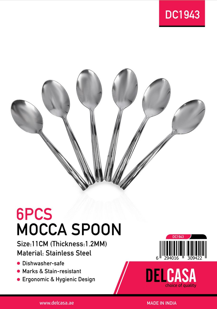 6pcs Mocca Spoon