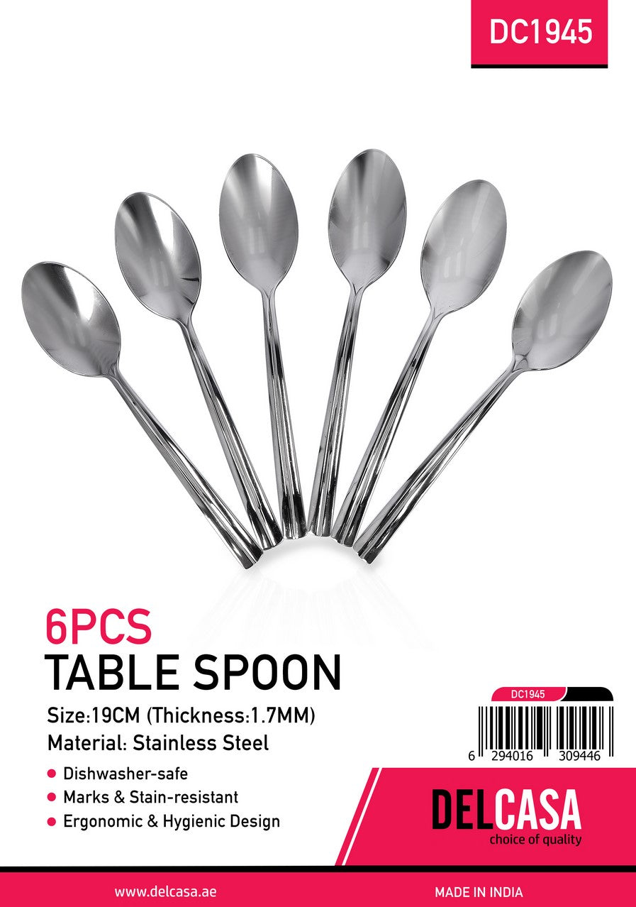 6Pcs Table Spoon Set