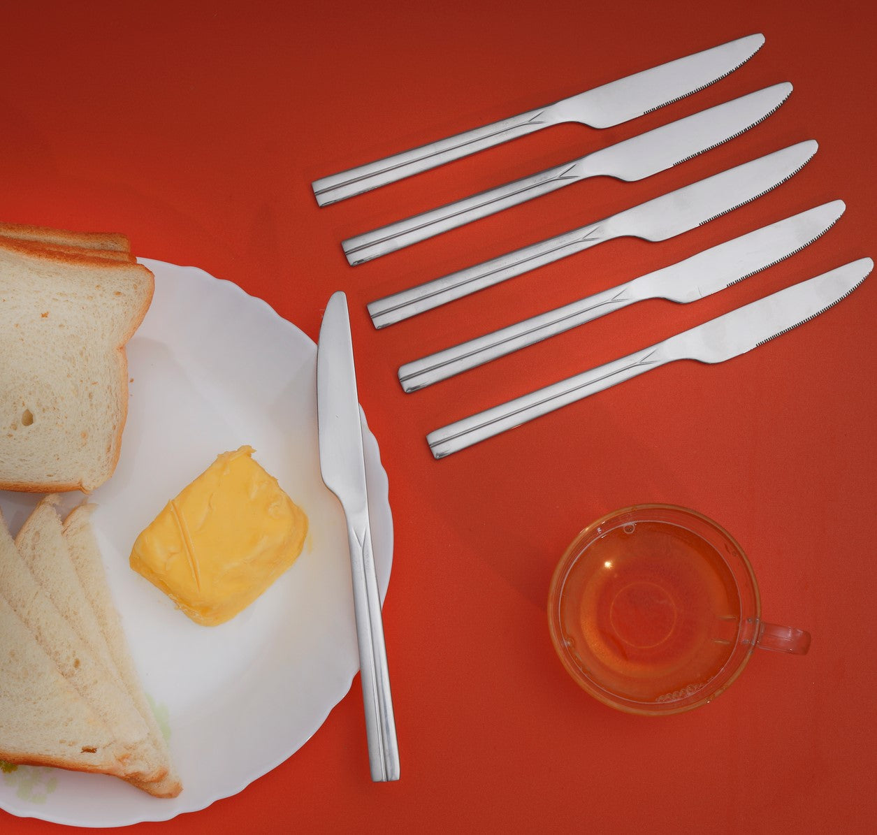 '6Pc SS Table Knife 1X48