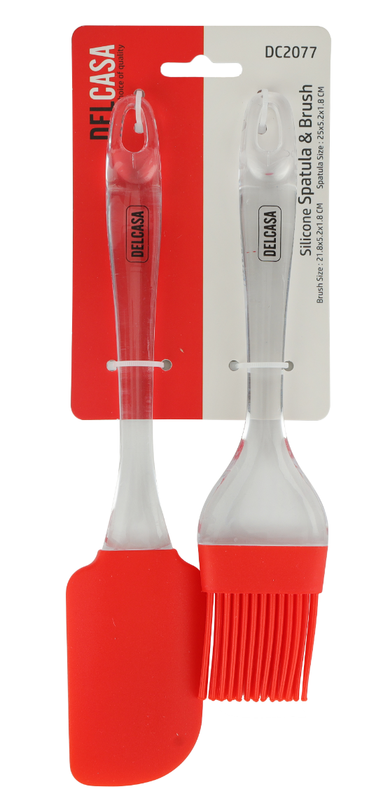ملعقة وفرشاة سيليكون