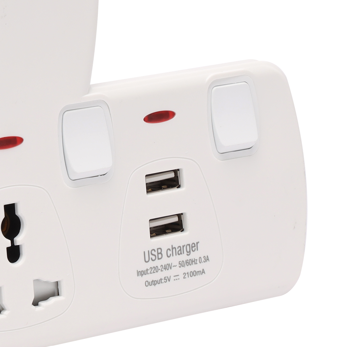 مقبس على شكل حرف T مع مفاتيح فردية