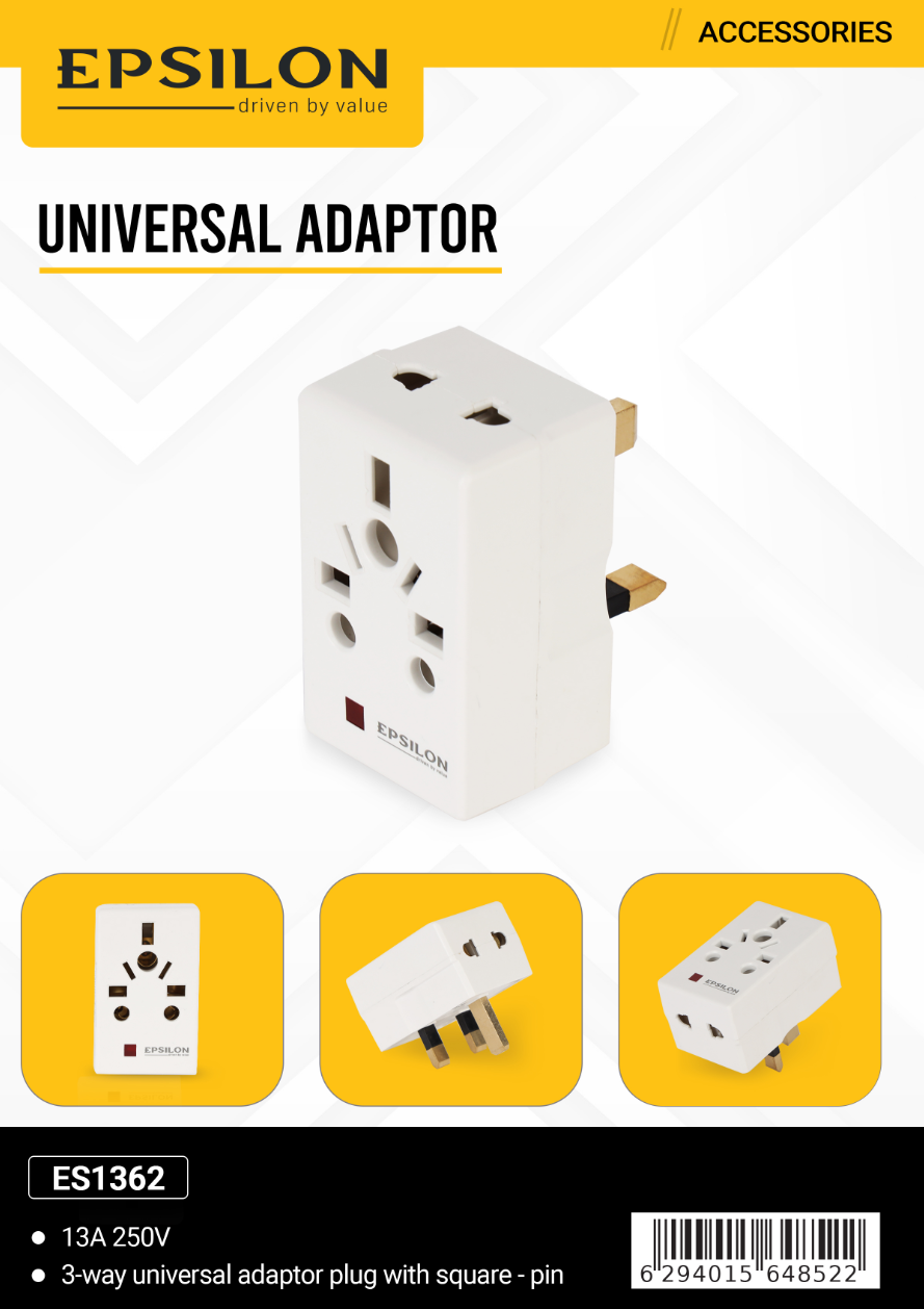 3 Way Universal Adapter-