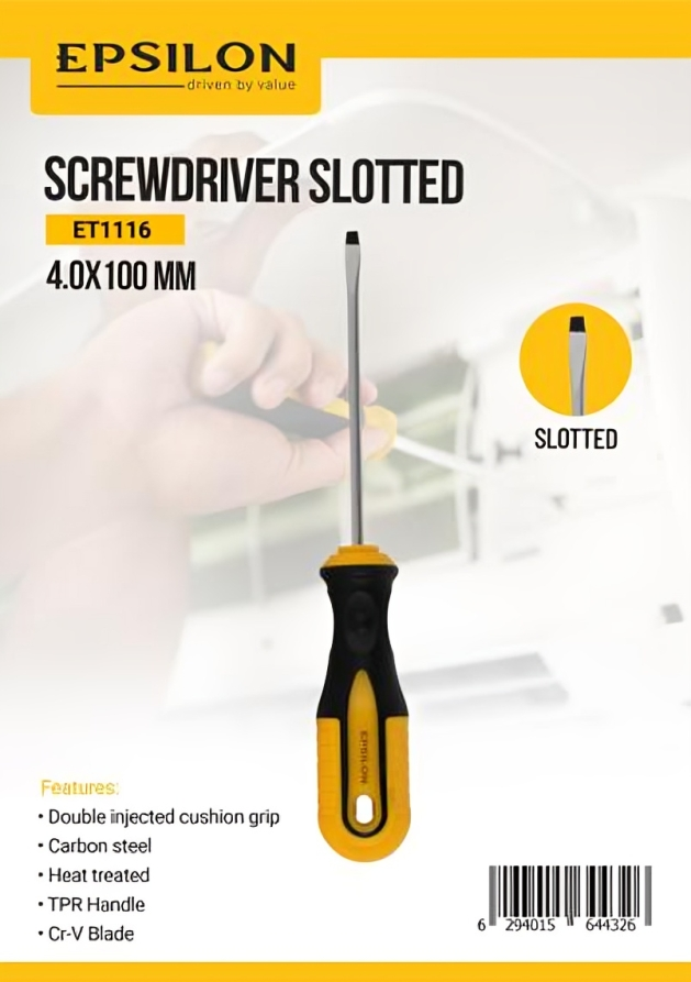 مفك براغي مشقوق 4x100 مم