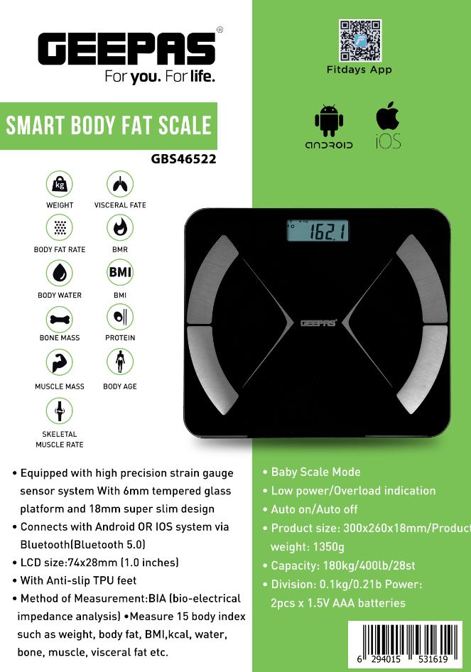 Smart Body Fat Scale