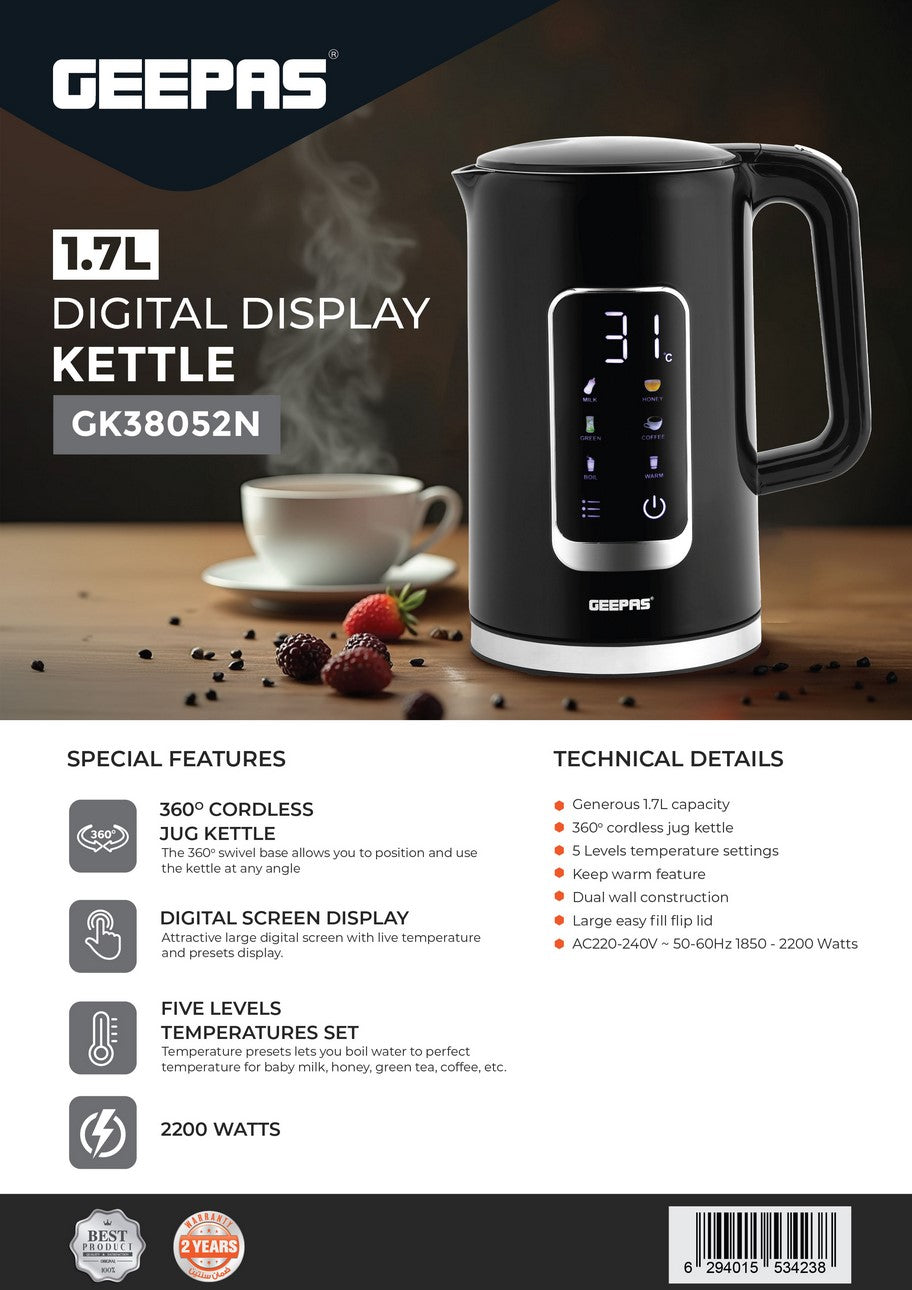 Çaydanka Dîjîtal a 1.7L