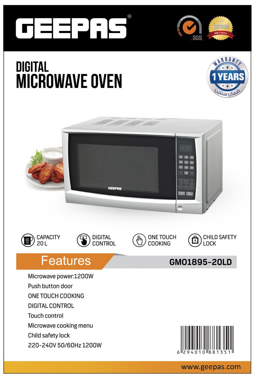 Firna Mîkropêlê ya Dîjîtal a 1200W