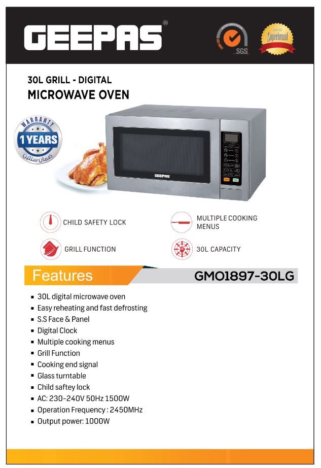 Grîl - Firna Mîkropêlê ya Dîjîtal