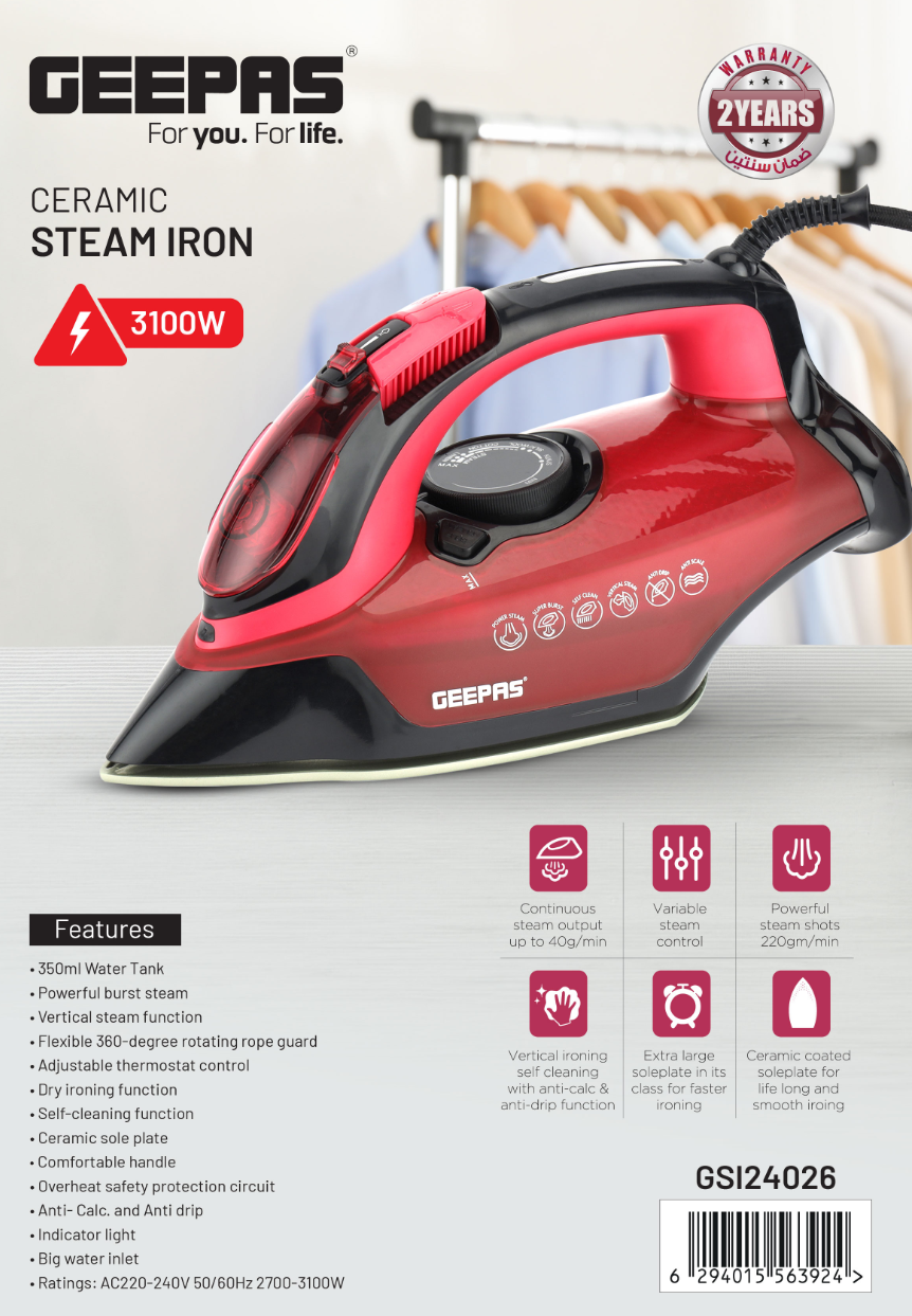 Ceramic Steam Iron