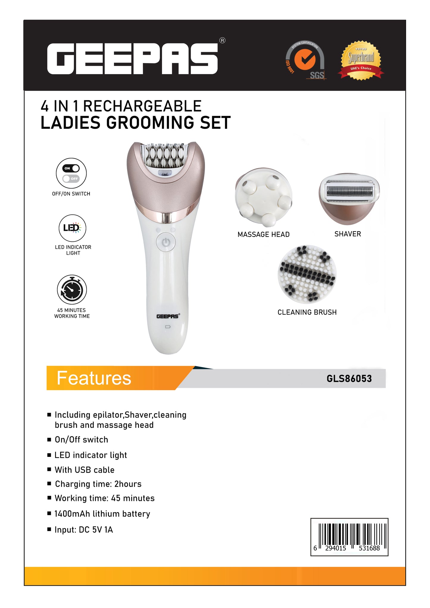 Rechargeable Ladies Grooming Set