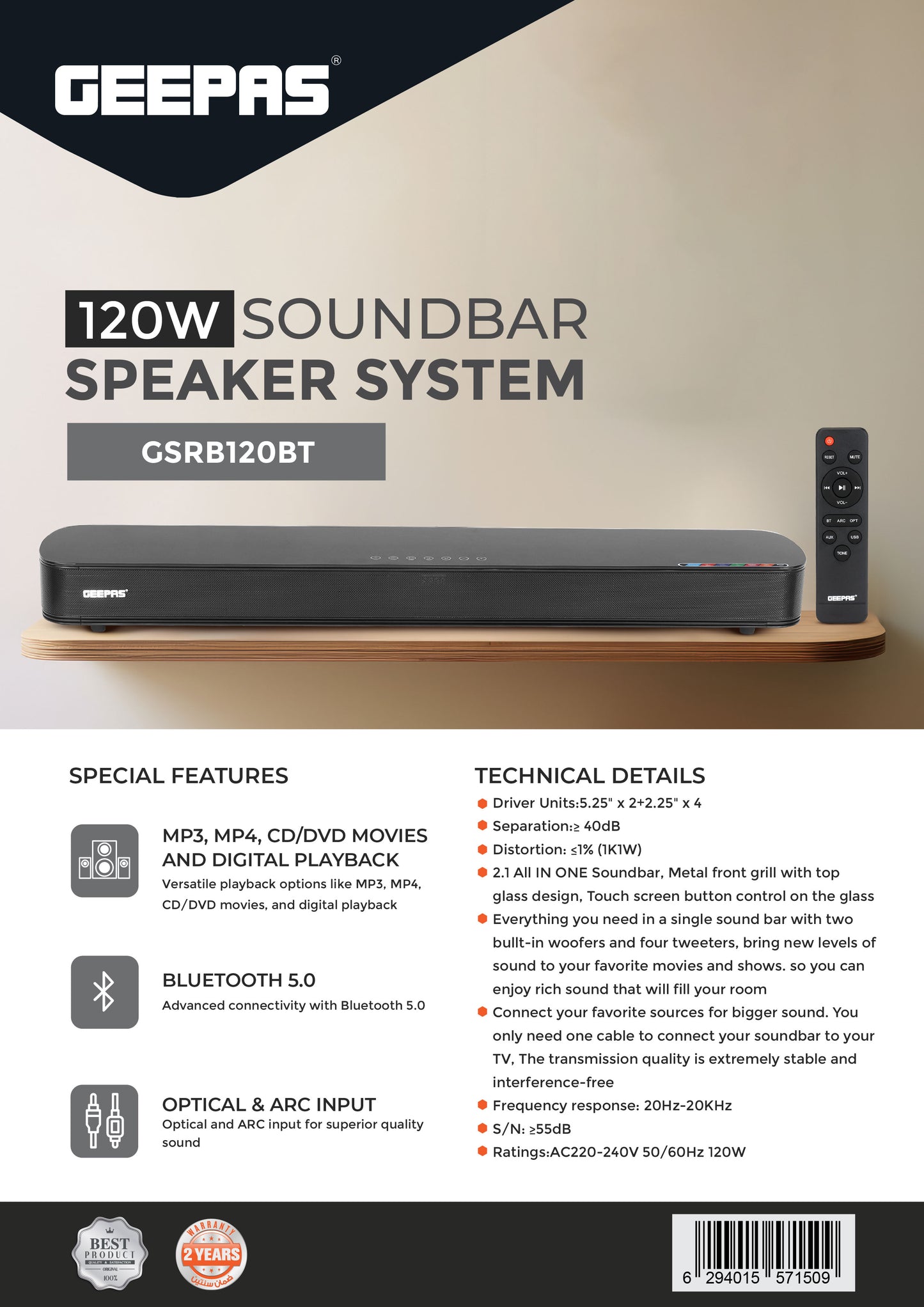 Soundbar Speaker System
