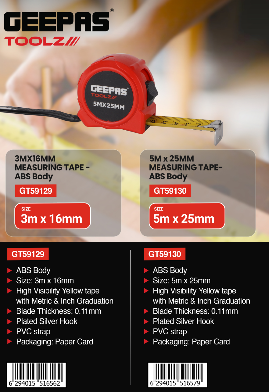 3m x16mm Tape-ABS Body 1X80