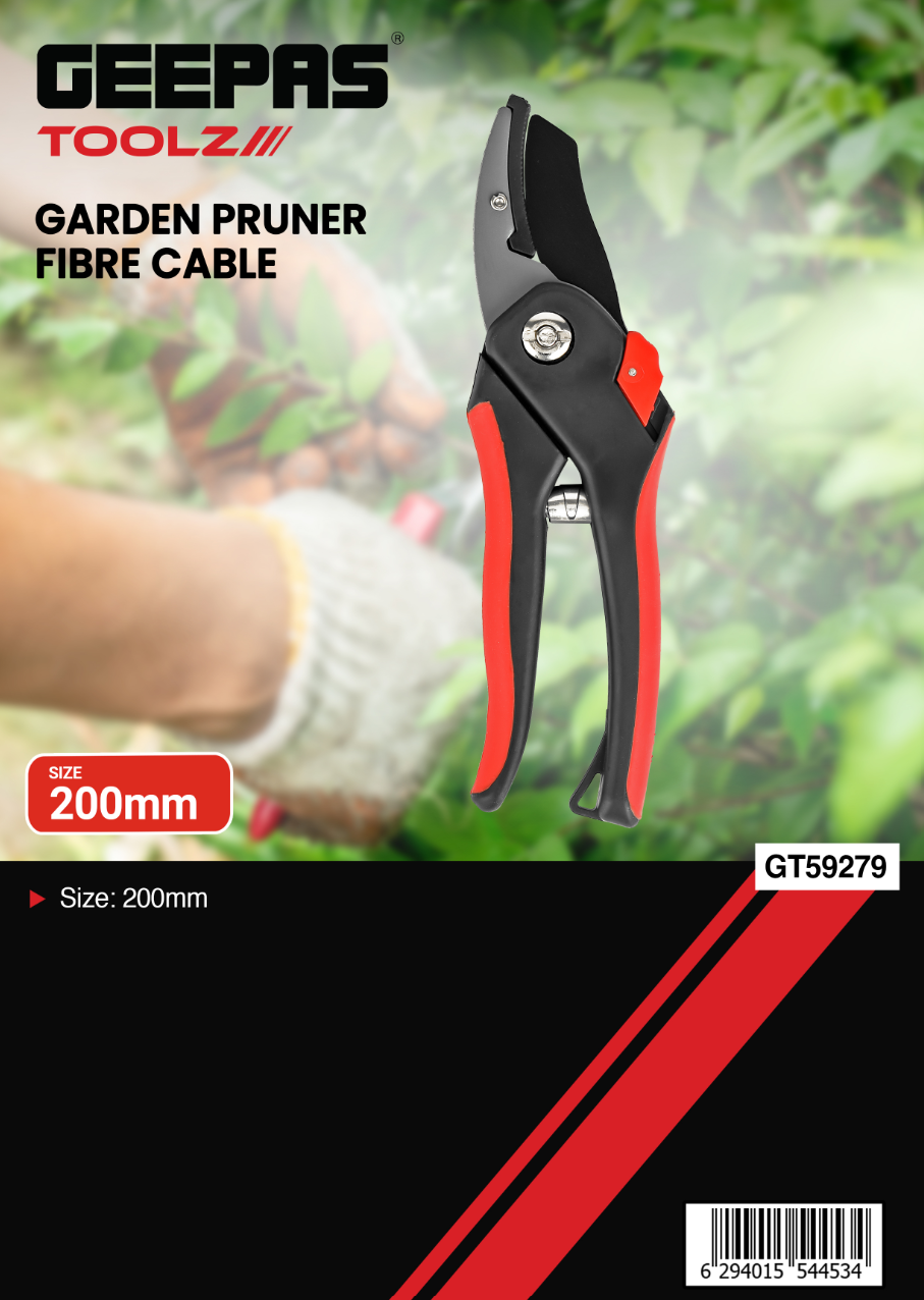Garden Pruner Fibre Handle - 200mm 1x50