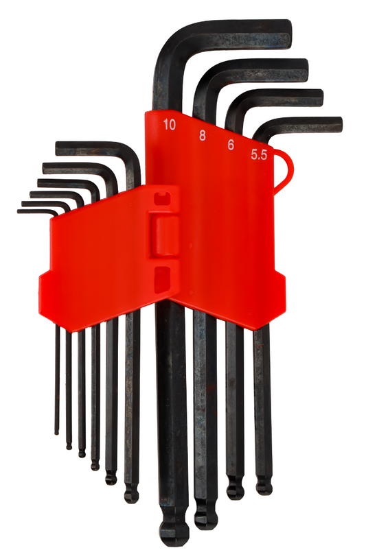 Long Hex key Set - Ball end 1x40