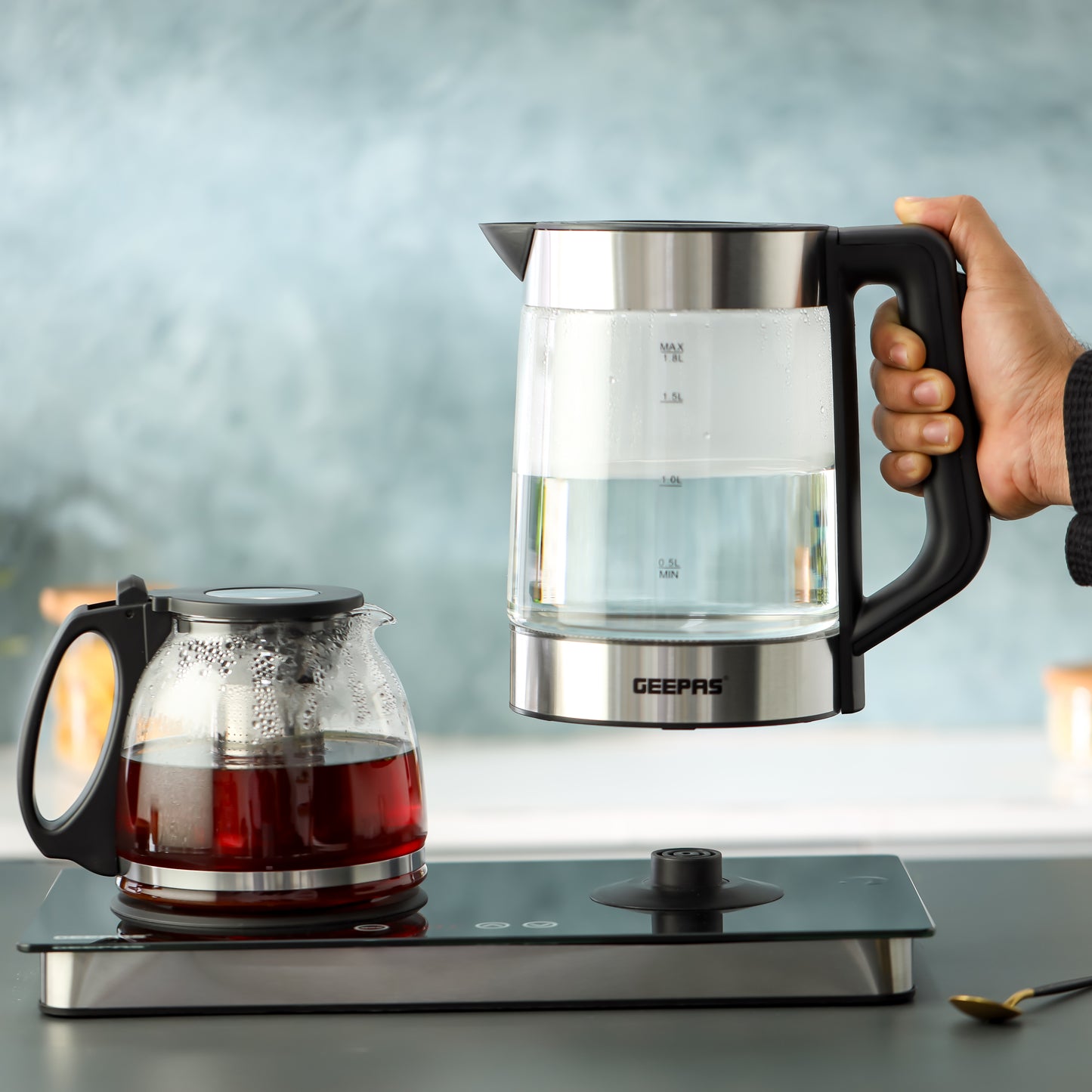 Borosilicate Glass Digital Tea Maker
