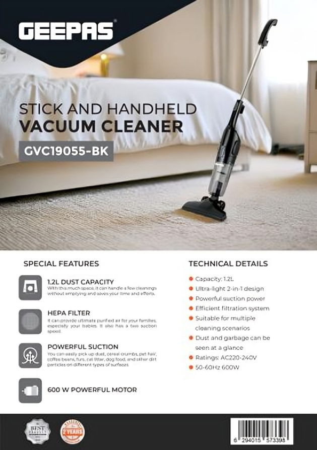 Stick and Handheld Vacuum Cleaner
