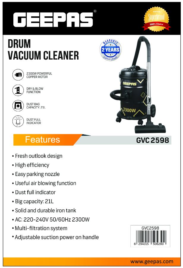2300 W Vacuum Cleaner