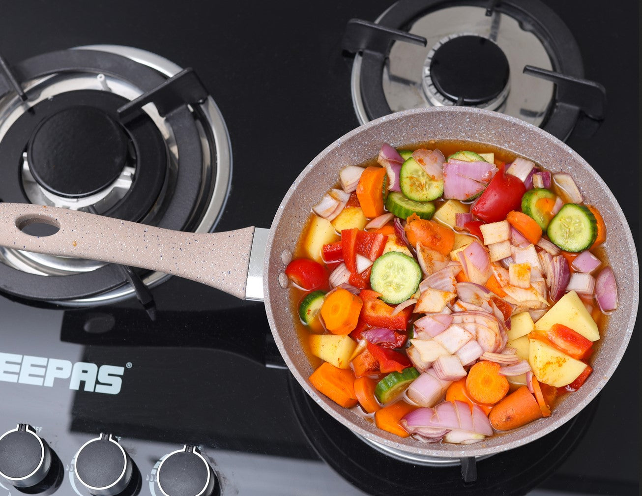 مقلاة جرانيت سمارت مقاس 26 سم/بيج 1 × 12