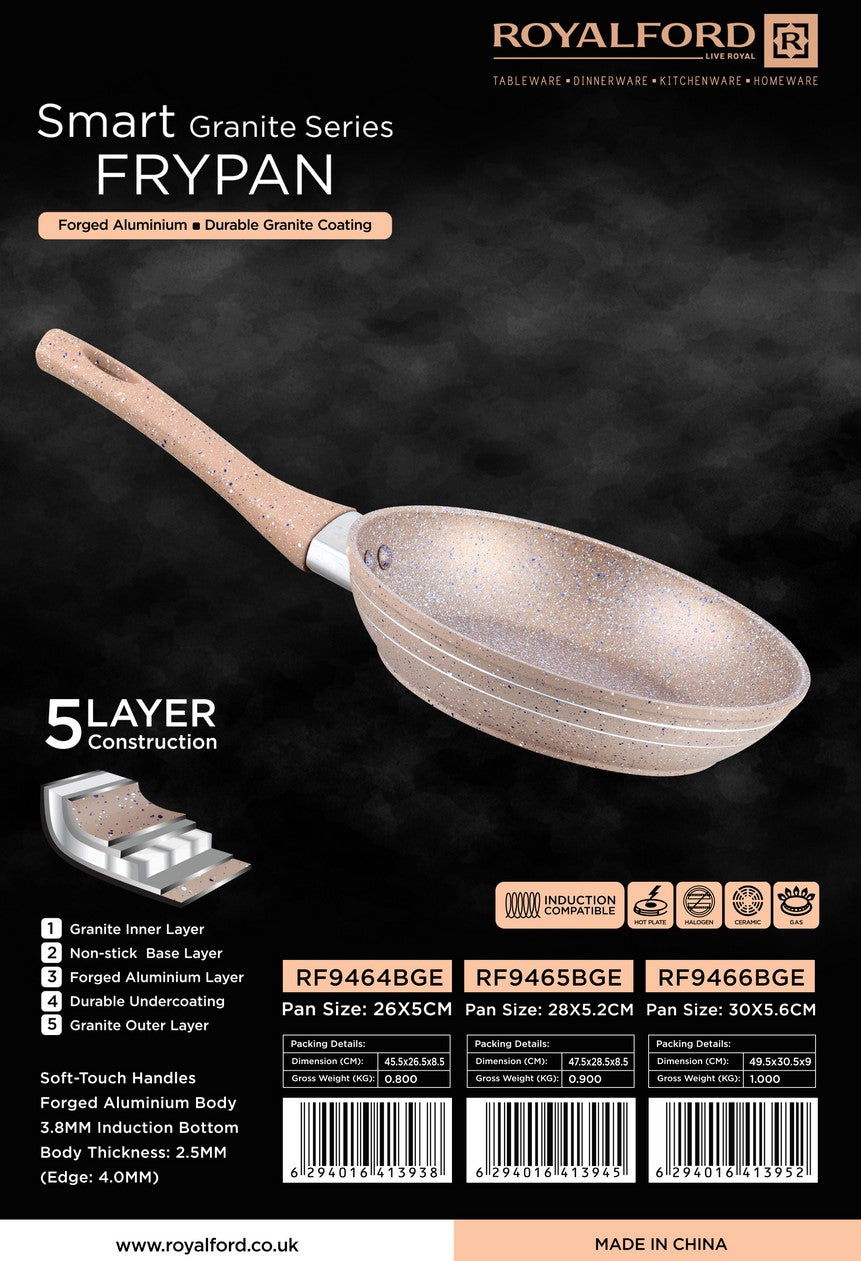 مقلاة جرانيت سمارت 30 سم/بيج 1 × 12