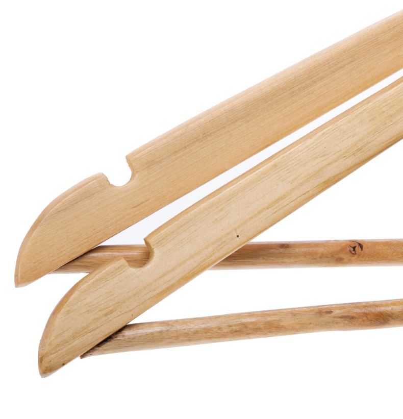 مجموعة شماعات خشبية دوارة من قطعتين